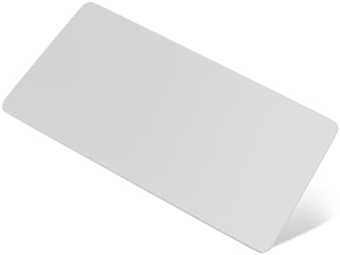 XXL Glass Gaming Mouse Pad, 38.5 × 16.5 Inch Extended Desk Mat, White by Taodaliy