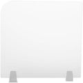 Desk Divider, 17" x 18" Desk Privacy Panel, Frosted Acrylic Office Partition, Table Divider with Clamps, Privacy Divider for Schools Office Call Centers Workstation by Milzeone