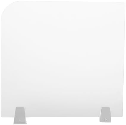 Desk Divider, 17" x 18" Desk Privacy Panel, Frosted Acrylic Office Partition, Table Divider with Clamps, Privacy Divider for Schools Office Call Centers Workstation by Milzeone