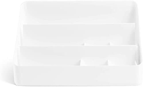 Poppin Desk Organizer with 3 Tiers, Sliding & Removable Dividers, Charging Station - All-in-One Workspace Organizer for Office Supplies, Desktop Organizer - Image 2