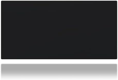 Giga Size Gaming Mouse Pad - Anti Slip Rubber Base - Stitched Edges - Large Desk Mat - 60" x 30" x 0.16" (Giga, All Black/No Logo) by Unknown