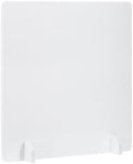 PATIKIL Desk Dividers 24" x 24", 1 Pack Desk Privacy Panel Freestanding Noise Reducing Partition Acoustic Panel with 4Pcs Support Feet for Testing Office Home Library, Pure White Style C by PATIKIL