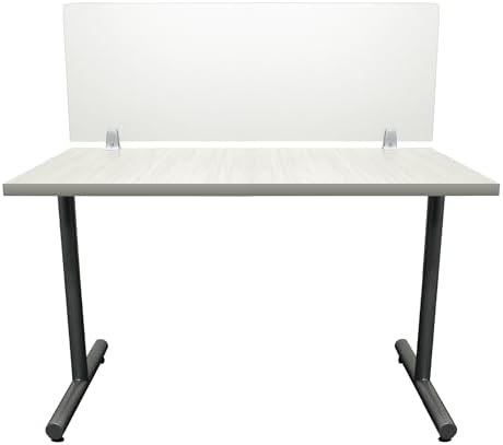OBEX Frosted Acrylic Desk Mounted Privacy Panel, 12" x 72", Frosted by OBEX
