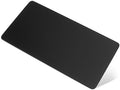 XXL Glass Gaming Mouse Pad, 38.5 × 16.5 Inch Extended Desk Mat, Black by Taodaliy