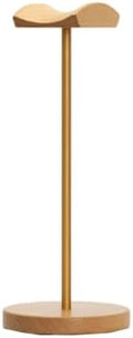 Headphone Stand/Desktop Headset Holder–Crafted from Solid Wood and Aluminum Alloy,supports up to 10kg,suitable for Recording Studios and Various Desktop Setups(Gold) by Unknown