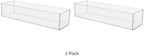 2 Pack Acrylic Retail 15" x 4.5" Countertop Merchandise Dump Bin See Through Storage Caddy for Expos Businesses and Tradeshows by Marketing Holders - Image 2