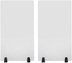 2-Pack Desktop Privacy Panel, 30" W x 18" H Acrylic Desk Divider, Frosted Office Partitions, Clamp-on Protective Desk Shield Board for Offices Schools by Gdrasuya10