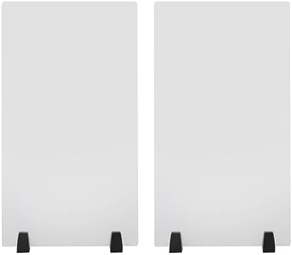 2-Pack Desktop Privacy Panel, 30" W x 18" H Acrylic Desk Divider, Frosted Office Partitions, Clamp-on Protective Desk Shield Board for Offices Schools by Gdrasuya10