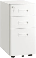 DEVAISE 3 Drawer File Cabinet on Wheels, Fully Assembled Except Casters by DEVAISE