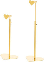 Purse Display Stand, 2 Pack Heart-shape Display Rack Stainless Steel Handbag Purse Holder Gold Hanging Hook Stands Adjustable Height Table Ornament Jewelry Towers for Home Store Boutique Counter - Image 7