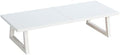 TEAMIX 24 inch Monitor Riser for Desk, Wood & Steel Computer/TV Stand White by TEAMIX