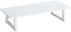 TEAMIX 24 inch Monitor Riser for Desk, Wood & Steel Computer/TV Stand White by TEAMIX