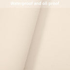 Round Table Cover - Can Be Used On Both Sides Waterproof and Easy to Clean Good Flatness Used for Dining Table(Light Beige+Light Gray Dia.42Inch) - Image 3