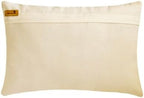 The HomeCentric Decorative Gold 12"x16" (30x40 cm) Lumbar Pillow Cover, Silk Beaded, Sequins & Pearls Oblong Pillow, Abstract Pattern Modern Style - Elisium - Image 3