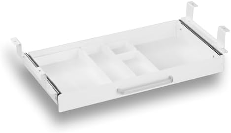 Under Desk Drawer 21" with 4 Divider Trays, Storage Drawer Organizer by OSteedWares