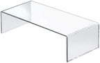 Azar Displays 515338-2PK Acrylic Laptop Stand, Computer Riser for Desk, Monitor Stand, Closet Organizer for Clothes & Shoes, Cabinet Display for Accessories and Décor 15"x7.75 x 4.5 (2-Pack) by AzarDisplays