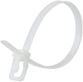 RETYZ 14-Inch Natural Reusable Releasable Cable Ties – 100 Pack, 50 lb Strength, Patented Quick-Release, Tool-Free Design for Home, Office, and Light Industrial Use by RETYZ