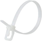 RETYZ 14-Inch Natural Reusable Releasable Cable Ties – 100 Pack, 50 lb Strength, Patented Quick-Release, Tool-Free Design for Home, Office, and Light Industrial Use by RETYZ