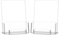 HIIMIEI Brochure and Business Card Holder: Acrylic Flyer Holder 5.5 x 8.5 by HIIMIEI