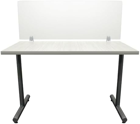 OBEX Frosted Acrylic Desk Mounted Privacy Panel, 12" x 24", Frosted by OBEX