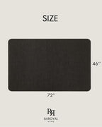 BARoyal Office Chair Mat for Hardwood Floor Under Desk Computer Rolling Chair Mat for Wood/Tile Floor Non-Slip Heavy Duty Desk Rug PVC Plastic Hard Floor Protector 46"x 72" (Espresso) - Image 2