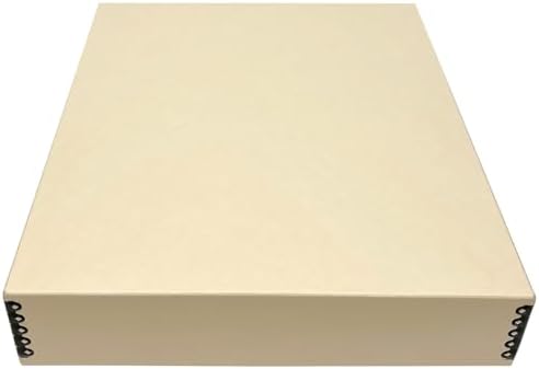 Lineco Museum Archival Storage Box, Drop Front, 14.75x18.75x3 in, Tan by Lineco