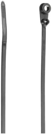 Thomas & Betts TY534MX Cable Tie, UV Resistant Nylon, 40 lb., 6", #8 Mounting Hole, Black (Pack of 100) - Image 2