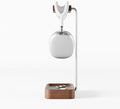 Raico Headphone Stand with Catchall Tray Base Premium Showpiece Headset Holder with Storage Solid Wood (Walnut) by RAICO