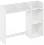 Classic Desk Shelf, 5-Shelf Desktop Hutch, Book Shelf, 3-Tier Desk Organzier, for Office Supplies, Office Desk Accessories, for Home Office, College, Dorm, White - Image 4