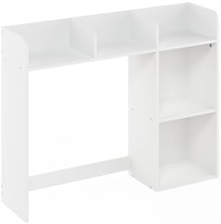 Classic Desk Shelf, 5-Shelf Desktop Hutch, Book Shelf, 3-Tier Desk Organzier, for Office Supplies, Office Desk Accessories, for Home Office, College, Dorm, White - Image 4