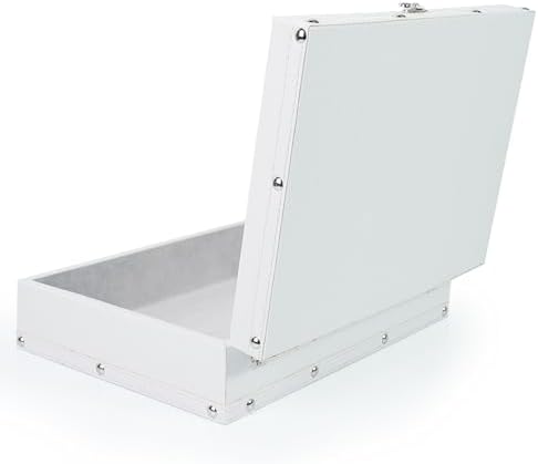 DreamsEden White Wooden Keepsake Box with Latch, Large Decorative Storage - Image 2