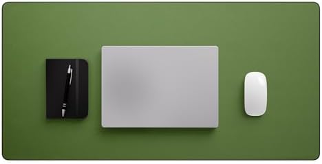 Jotsome Leather Desk Pad Mat, 34" x 17", Forest Green - Image 2