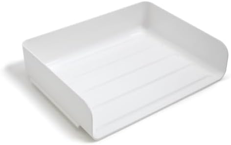 TRU RED Side Load Letter Tray and Plastic Magazine File, White - Image 3