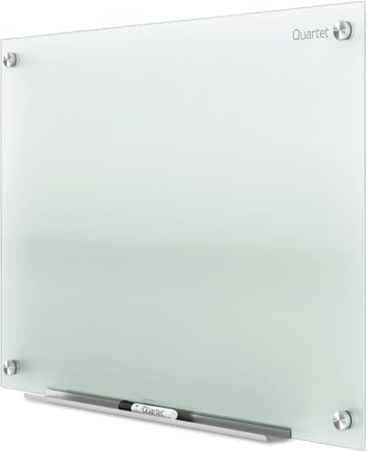 Quartet Whiteboard, Glass Dry Erase Board, Non-Magnetic, 36"W x 24"H, Infinity Frameless Mounting, Includes Dry Erase Marker, Frosted White (G3624F) - Image 3