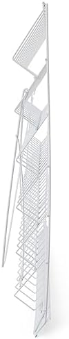 Displays2go 6-Tier Wire Countertop Literature Rack, White - Image 6