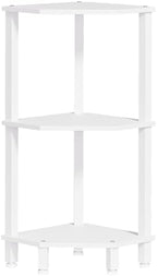 YUFAM 3-Tier Corner Shelf, White by YUFAM