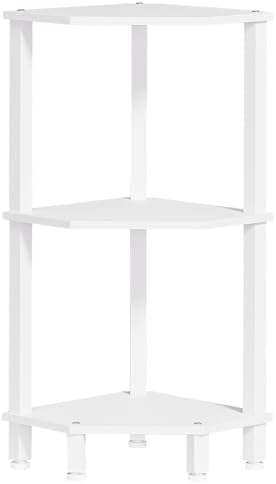 YUFAM 3-Tier Corner Shelf, White by YUFAM