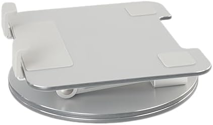 Desktop Tablet Stand with 360° Rotation & Height Adjustment – Heavy Duty Aluminum Alloy Tablet Holder for Desk, Compatible with iPad, Tablets, Laptops & Drawing Boards (4.5-14 inch, Silver) - Image 6