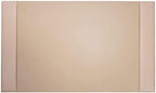 Dacasso Bonded Pad with Side Rails Luxury Leather Desk Blotter for Writing, 30 x 18 (White Latte) by Dacasso