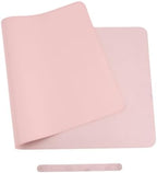 Desk Protecor Mat, Desktop Writing Pad, Large PU Leather Office Desk Mat, Waterproof Non-Slip Writing Desk, Leather Cork Desk Pad with Sewing,Pink,39 * 19 in by Unknown