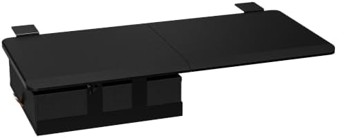 ETHU Desk Extender Tray with Storage Drawer, 25.6x11.4, Black by ETHU
