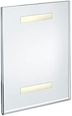 Azar Displays, 122021 Adhesive Clear Acrylic Wall Sign Holder Display, Vertical Portrait Frame for Posters, Flyers, Art, Business, School, Nameplates & Doorway Signs, 8.5" x 11" (10) - Image 3