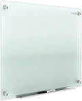 Quartet Whiteboard, Glass Dry Erase Board, Non-Magnetic, 8' x 4', Infinity Frameless Mounting, Includes Dry Erase Marker, Frosted White (G9648F) by Quartet