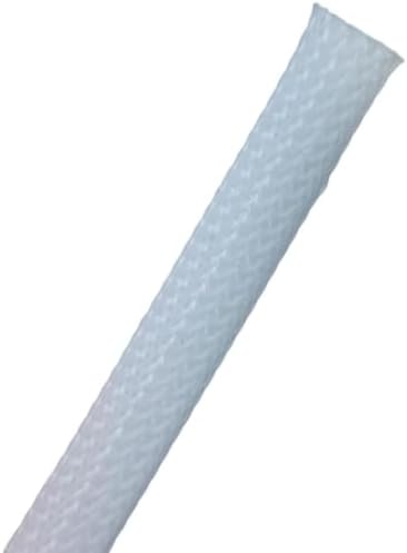 Kable Kontrol PET Expandable Braided Sleeving 2-1/2” Inch 25’ Ft - White by KABLEKONTROL%C2%AE