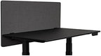 Stand Up Desk Store ReFocus Clamp-on Acoustic Desk Divider Privacy Panel that Reduces Noise and Visual Distractions (Ash Gray, 47.25" x 23.6") - Image 2