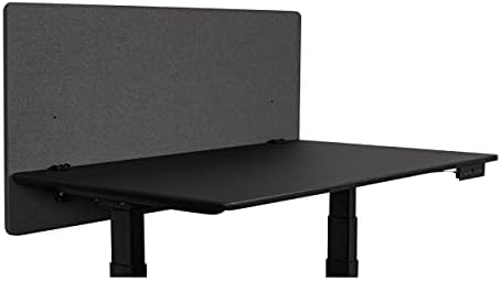 Stand Up Desk Store ReFocus Clamp-on Acoustic Desk Divider Privacy Panel that Reduces Noise and Visual Distractions (Ash Gray, 47.25" x 23.6") - Image 2
