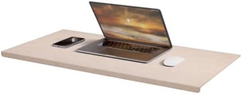 HAUTOCO PU Leather Desk Mat with Folded Edge Design, Steel Core Support by HAUTOCO