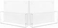 JUESHA 2 Pack Clear Acrylic File Holder Wall Mount Self Adhesive by Unknown