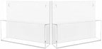 JUESHA 2 Pack Clear Acrylic File Holder Wall Mount Self Adhesive by Unknown