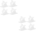 Lurrose 2sets 100pcs Self Adhesive Cable Clips Cord Holders for Desk Wall Cable Management for Home Office Prevents Tangling Keeps Safe 100pcs*2 by Lurrose